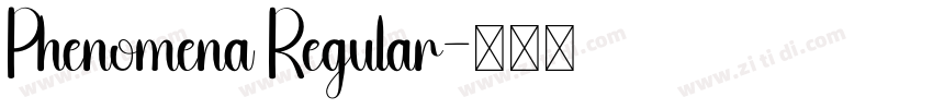 Phenomena Regular字体转换 Phenomena Regular字体转换